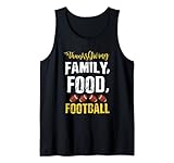 Cadeau de Thanksgiving, nourriture familiale, football, sport, vacances Débardeur