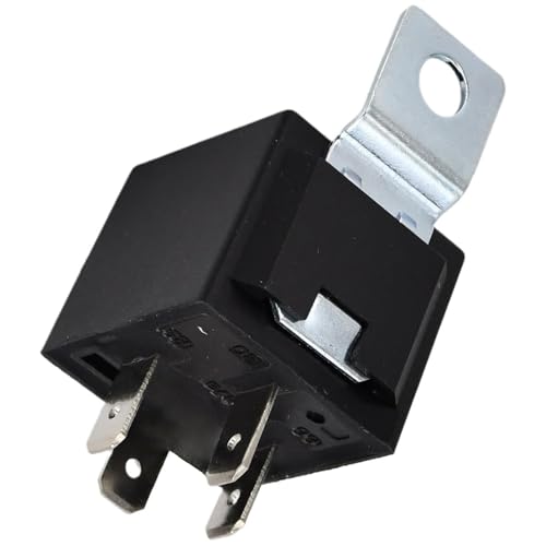 Qaonsciug 12V/24V 5-polige 40A Relais Fortschrittliches Strommanagement Kunststoffgehäuse Schnelle Schaltungsumschaltung Universelle Fahrzeugrelais
