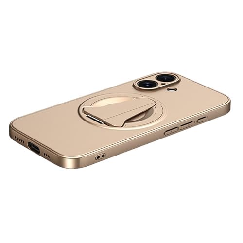 Étui pour iPhone 17 rigide or protection appareil photo et béquille premium