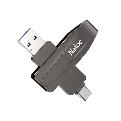 Disque dur externe SSD 550 Mo/s Netac US8 double interface USB C - 2