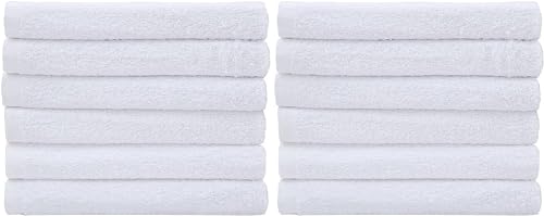 SIMPLI-MAGIC Commercial Grade Soft Plush Cotton Terry Towels, 60-Pack, White by SIMPLI-MAGIC - Image 6