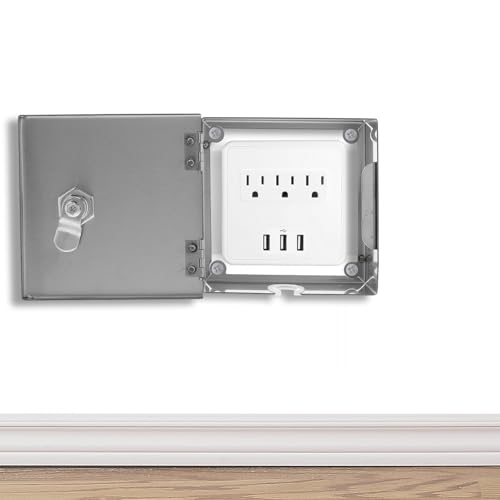 Boîtier de interrupteur pour prise en acier inoxydable maison et bureaux - 7