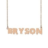 HUAN XUN Personalized Name Necklace Best Friend Necklaces Halloween Bryson
