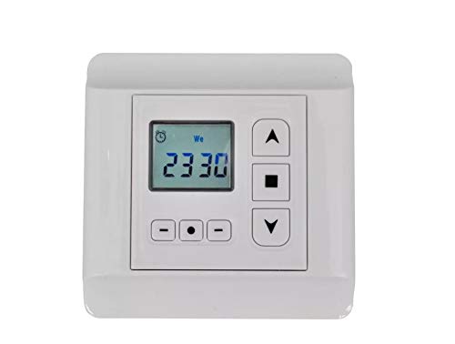 Wakects Regulador para Motor Giratorio con Temporizador Programable, Control de 1 Motor, Función 24h/7 Días