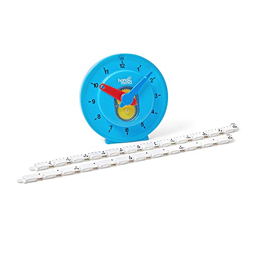 Hand2Mind Advanced Numberline Clock™ For Kids Learning To Tell Time, Math Manipulatives For Telling Time, Analog Clock For Kids Learning, Learning To Tell Time Clock, Homeschool Supplies (1 Pack) #TOP5