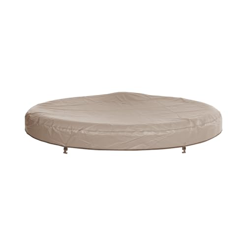 Home Deluxe - Outdoor Whirlpool Abdeckung - Splash - ⌀ 208 cm, Höhe 1,3 cm, Farbe: Beige