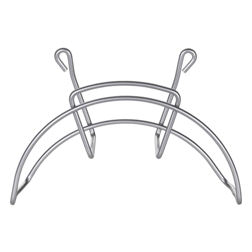 SOTECH Schlauchhalter Silberoptik (BA 96 mm, Breite 179 mm) Schlauchhalterung zum Anschrauben, Kabelhalter für Besenschrank, Hauswirtschaftsräume & Werkstätten