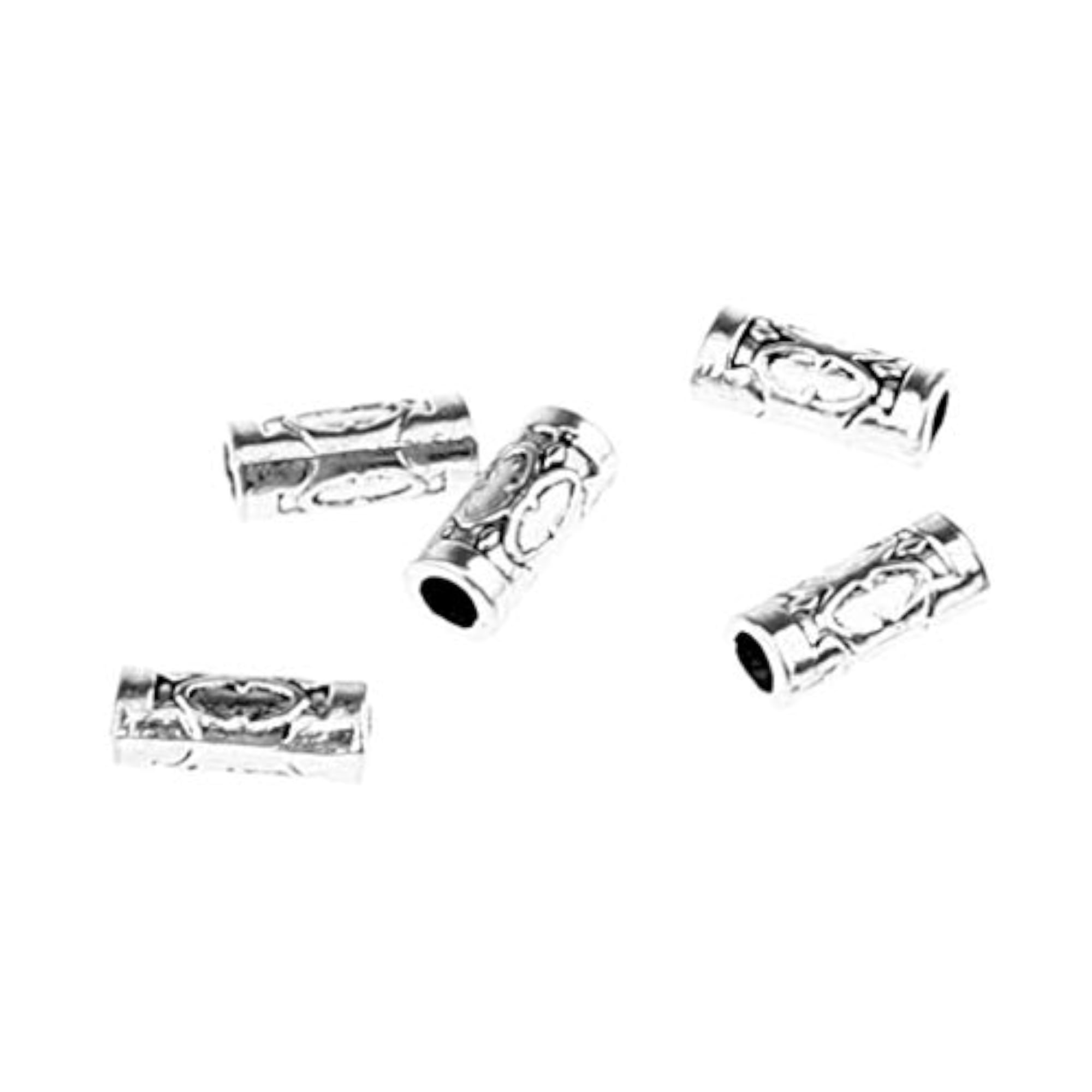 5Pcs Hair Braid Bead Extensions Decoration with Hook Tool
