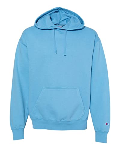 Champion - Garment Dyed Hooded Sweatshirt - CD450 - L - Delicate Blue