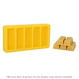 Souyou Silicone Beeswax Mold, Produce 5 x 1oz Wax Bars with The Word 'BEESWAX' Embossed, Reusable Beeswax Mold, Food Grade Material, Non-Toxic and Easy Release