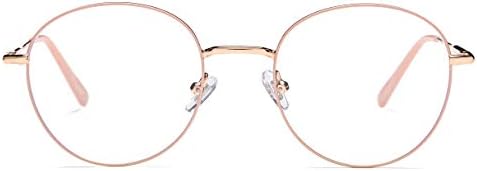 نظارات عدسات شفافة مستديرة من AZORB بإطار معدني كلاسيكي غير وصفة طبية للنساء والرجال نظارات عدسات شفافة مستديرة من AZORB بإطار معدني كلاسيكي غير وصفة طبية للنساء والرجال