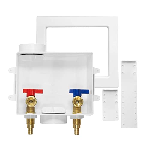 GUOFIS Washing Machine Outlet Box,1/2 Inch PEX Crimp F1807 Inlet x 3/4