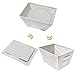 MustQ Storage Cubes Bins Baskets Containers with Dual Handles, Foldable, Set of 6 (Beige)