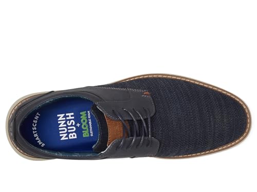 Image of Nunn Bush Chase Knit Plain Toe Oxford Lightweight Breathable Versatile Lace Up