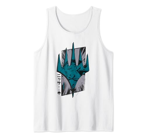 Magic: The Gathering Iconic Symbol Nissa Revane Manga Logo Camiseta sin Mangas