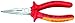 KNIPEX - 25 06 160 Tools - Long Nose Pliers With Cutter, Chrome, 1000V Insulated (2506160)