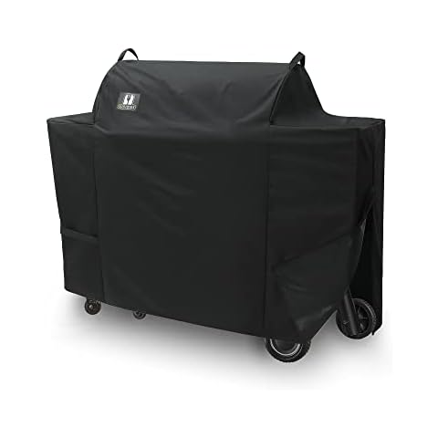 SUPJOYES Grill Cover for Traeger Ironwood 885 Wood Pellet Grill, Heavy Duty Waterproof Smoker Cover, Full Length, Zipper Cover