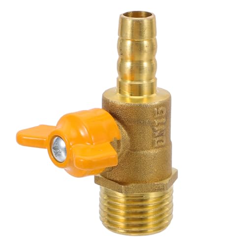 LOLIPPYY Válvula de Bola de Latón 1/2 Rosca Macho Válvula de Control de Gas para Fogatas y Plomería Diseño Recto de Alta Resistencia para Sistemas de Gas Natural y Propano