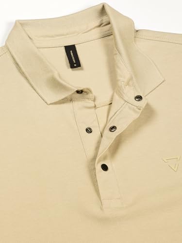 Image of Thomas Scott Men's | Solid | Half Sleeve | Regular Fit | 100% Cotton | Polo Collar | Button Closer | Casual Tshirt