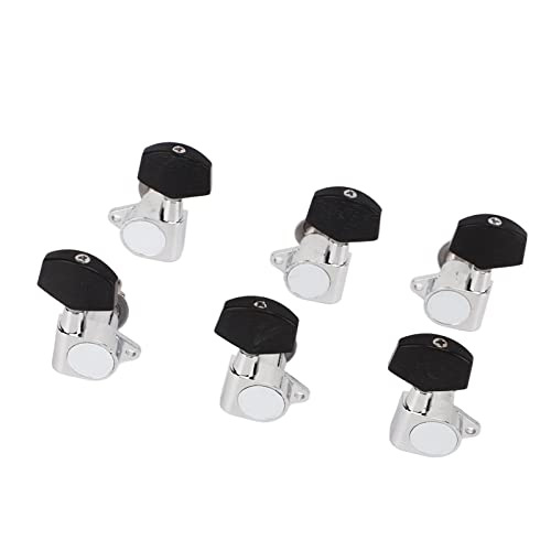 Emoshayoga Lot de 6 mécaniques d’accordage de guitare avec poignée noire, faciles à utiliser, belles mécaniques de remplacement en métal 3L3R - Les Beatles, Paul McCartney, John Lennon, RIngo Starr, George Harrison Emoshayoga Lot de 6 mécaniques d'accordage de guitare avec poignée noire, faciles à utiliser, belles mécaniques de remplacement en métal 3L3R – Image 5