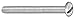 #10-32 x 3/4" Pan Head Slotted Machine Screw, 100 pk.