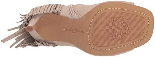 Vince Camuto Women's Footwear Women's Amenala Fringe Peep Toe Bootie Ankle Boot, Almond Beige, 6.5 | Image 3
