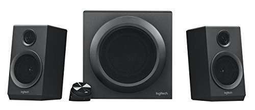Logitech Z333 2.1 Speakers  Easy-access Volume Control, Headphone Jack  PC, Mobile Device, TV, DVD/Blueray Player, and Game Console Compatible (Renewed)