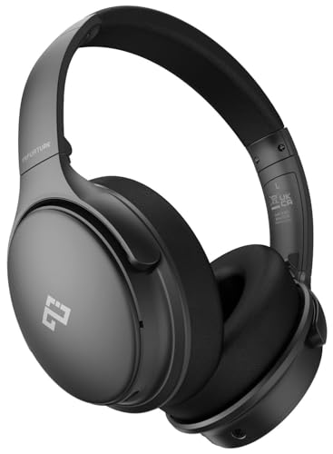 INFURTURE Cuffie cancellazione Attiva Rumore, Cuffie Bluetooth,Cuffi senza fili TV,Over Ear,90 Ore di ripr,Bassa latenza, Cuscinetti in Memory Foam, da Viaggio e per l’Ufficio a casa
