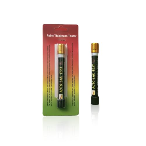 0XBIT Medidor Espesor Pintura, Bolígrafo Probador de Espesor de Pintura, con Punta Magnética y Escala de Micras, Comprobador Espesor Revestimiento para Comprobar el Espesor de la Pintura del Coche