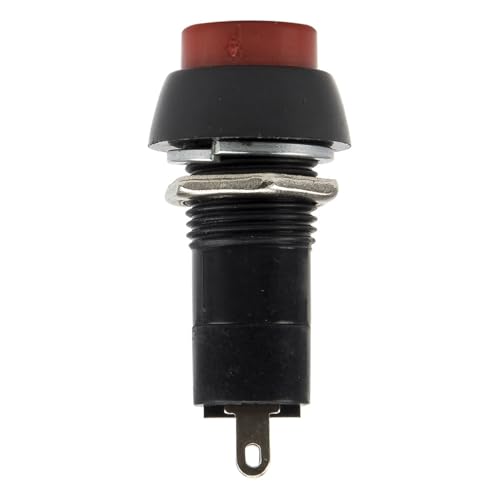 Interrupteur autobloquant PBS-11A 12mm avec contact SPST rouge pour panneau de commande