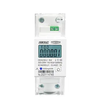 amiciSmart Single Phase Energy Meter Bi-Directional DIN Rail Mounted, 100A