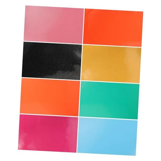 Lurrose 8 Hojas jalea de cuero fabricación de aretes de cuero materiales de la bolsa de gelatina cuero de gelatina de pvc cuero gelatinoso mueble limpiar el polvo suministros lentejuelas