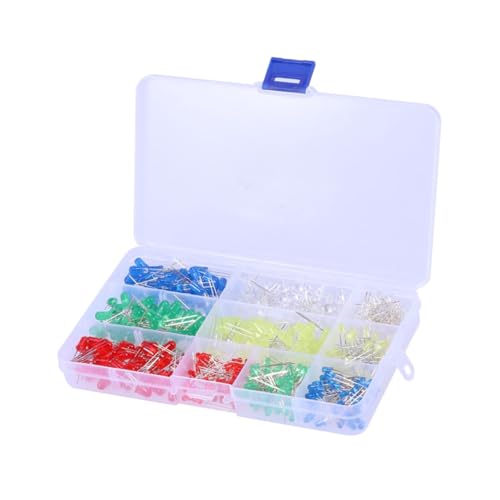 500 Assorted Diffused LED Resistors Emitting Diodes Levemolo