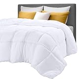 Utopia Bedding Down Alternative Comforter (King, White) - All Season Comforter - Plush Siliconized Fiberfill Duvet Insert - Box Stitched