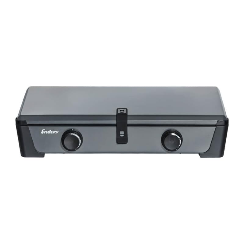 ENDERS BY FAVEX - Réchaud gaz Bondy 2Z – Réchaud de camping Compact avec couvercle - 2 flammes - 2 x 2300 W – Compatible bouteille et cartouche – Camping, van et plein air