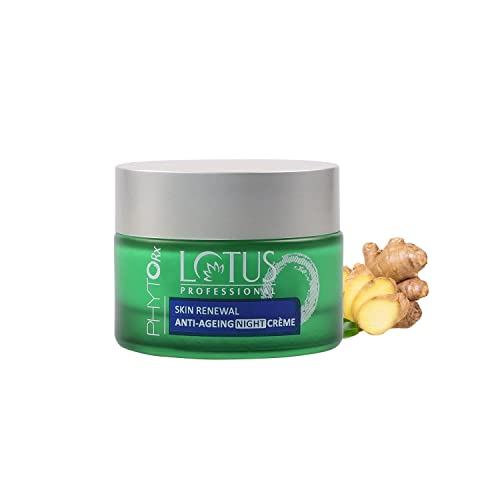 Lotus Professional PhytoRx Skin Renewal Anti Ageing Night Face Cream| Anti-Wrinkle Collagen Boost Night Cream| For Oily, Dry and Combination Skin| | For Women and Men| 50g