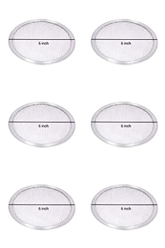 Image of Pizza Mesh /Screen for Commercial Use of Hotels and Restaurant 6 Inches Diameter Alminium Pizza Mesh /Screen - Set of 6 Pieces