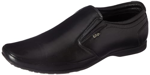 Image of Lee Cooper LC9254B1R Men's Lightweight Leather Shoes | Comfortable, Stylish Slip-On Formal Footwear for Office, Business