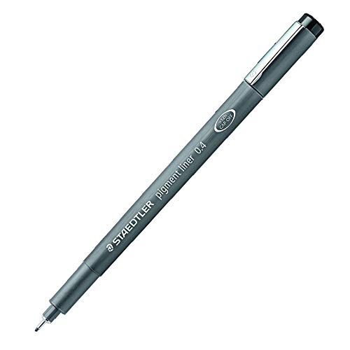 Staedtler Pigment Liner Fineliner, Preto, 0.4 mm