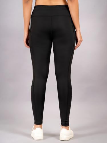 Image of NEVER LOSE Thick High Waist Yoga Pants with Pockets, Tummy Control Workout Running Yoga Leggings for Women