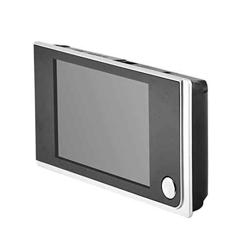 Asixxsix Mirilla digital para puerta, pantalla LCD HD de 3.5 pulgadas, ángulo de visión amplio de 120 grados, visor digital con timbre para seguridad doméstica miniatura 1