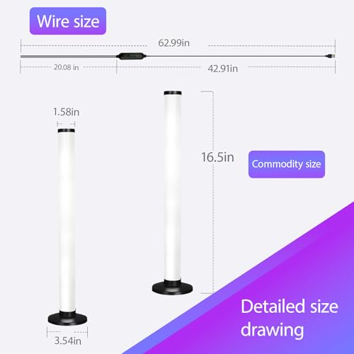 Barras de luz LED RGB 16.5 pulg pack 2 para gaming miniatura 3
