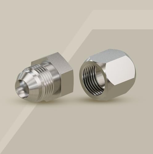 Image of 1 /4 inch JIC 37 Cap & Plug Kit - Dash #04 | Hydraulic Hose, Tube & Pipe Protection | Steel JIC Hydraulic Fitting Caps & Plugs | Reusable 37 Flare Fittings