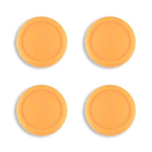 eXtremeRate PlayVital Copri Levette Analogiche per Joycon Switch/Switch OLED, Cover Analogici Silicone Thumb Grip Cappucci Gommini per Nintendo Switch Lite, Giallo