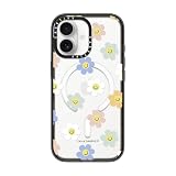 CASETiFY インパクトiPhone 17 ケース [MagSafe対応/薄型 軽量/耐衝撃] - Happy Daisies - クリア ブラック
