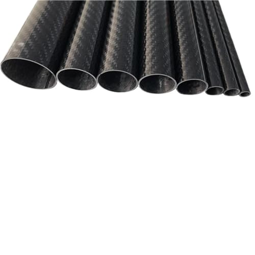 3K Carbon Fiber Tube ?Twill Shining ?Length 1000mm?Wall Thickness ?1mm?Calibre?26mm-45mm, High strength full carbon fiber tube Carbon fiber square tube(28x26x1000mm 2pcs)