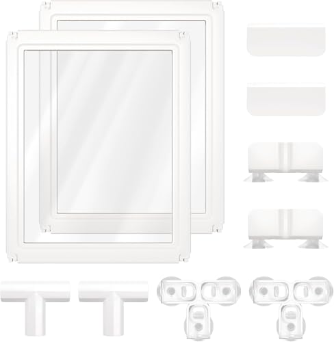 Image of FXW AuraSpace Acrylic Indoor Dog Playpen for Medium Dogs, 35 inch, 2 Panels, Includes 1 Gate & 1 Panel, White