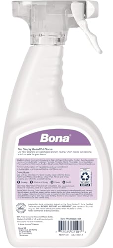 Bona Pet Spray Odor Eliminator, Cat Formulation, 32 fl oz, Safe for Carpets and Multi-Surface Floors