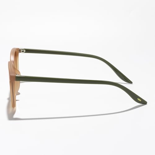 Retro Gradient Square Sunglasses for Women Men Vintage Round Mirrored Lenses for Driving Beach Holiday Daily Outdoor Fashion3