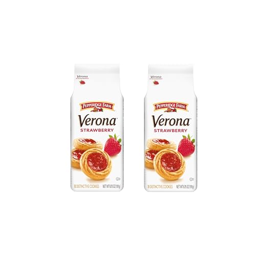 Image of Pepperidge Farm Verona Strawberry Thumbprint Cookies, 6.75 Oz (2 Pack)